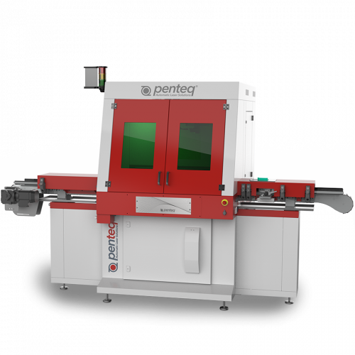 Laseranlage mit Taschenrad
