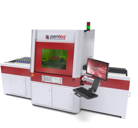 Laser system with conveyor belt