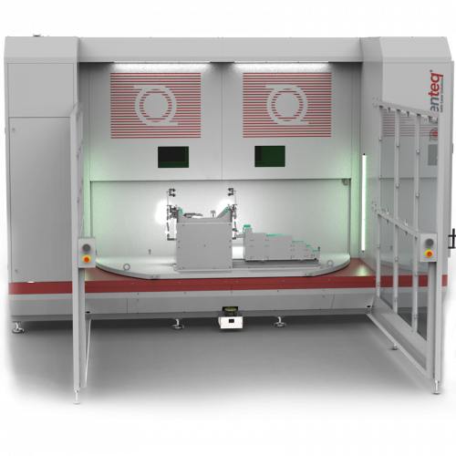 Turntable Laser system with robot