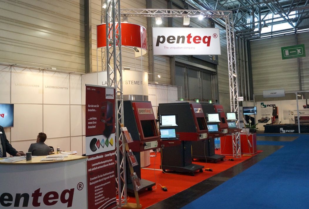 penteq Stand auf der internationalen Messe für Fertigungstechnik